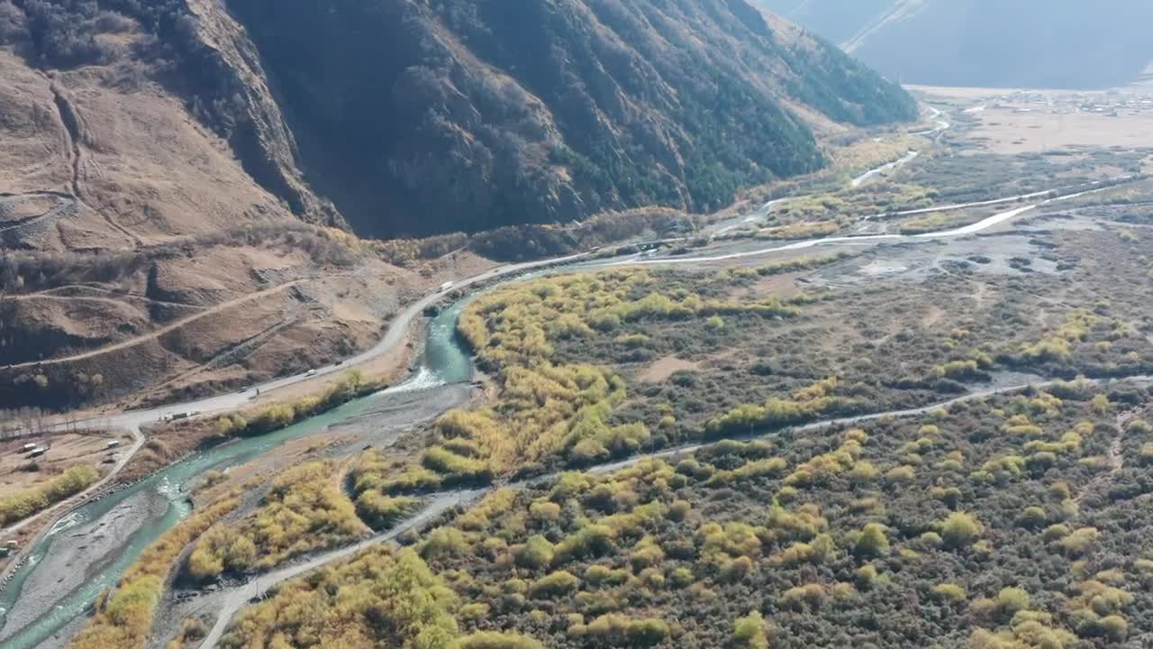 Stock Video A Mountain With A Road And A River Live Wallpaper For PC