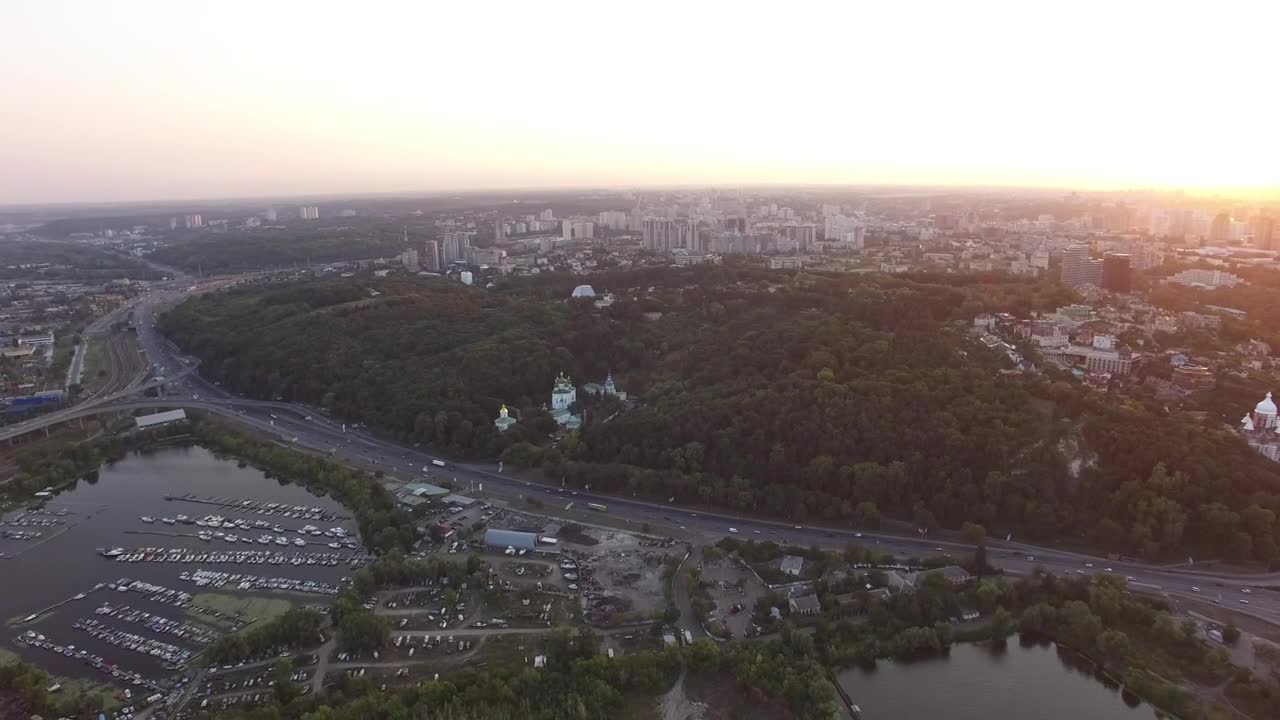 Stock Video A Marina And The City In The Sunset Live Wallpaper For PC