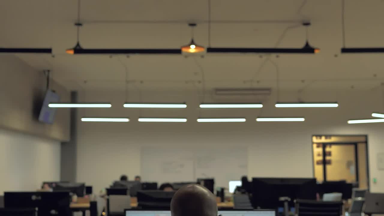 Stock Video A Man Working At The Office Live Wallpaper For PC
