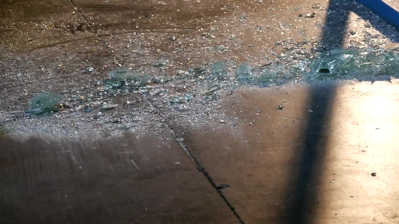 Stock Video A Man Sweeping Shattered Glass Live Wallpaper For PC