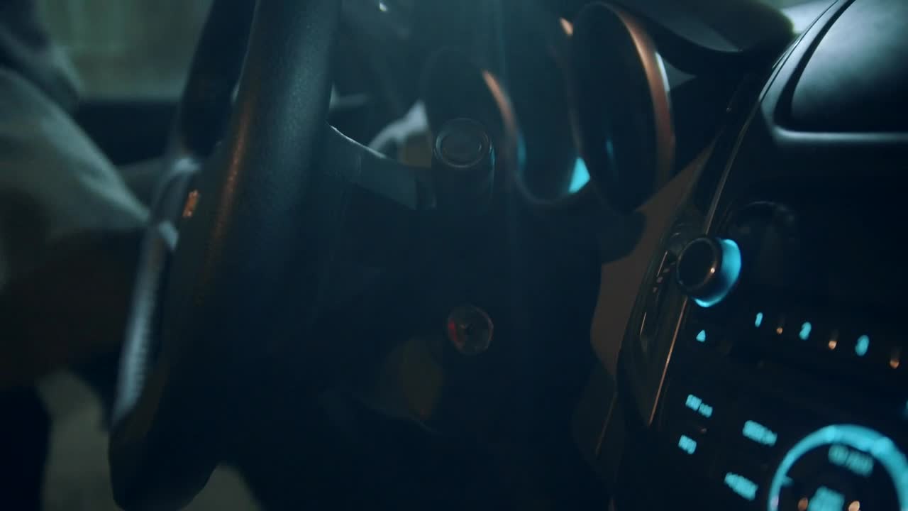 Stock Video A Man Sits In The Car And Turns The Ignition Live Wallpaper For PC