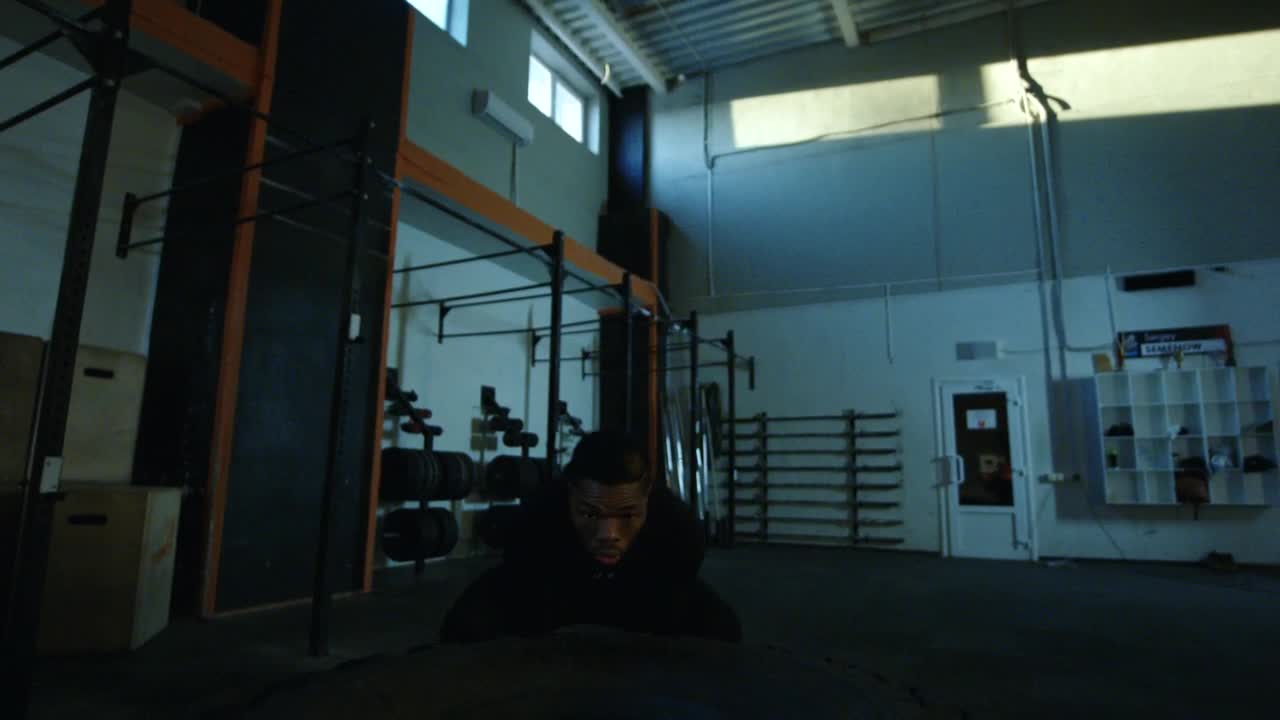 Stock Video A Man Flipping A Big Tire In The Gym Live Wallpaper For PC