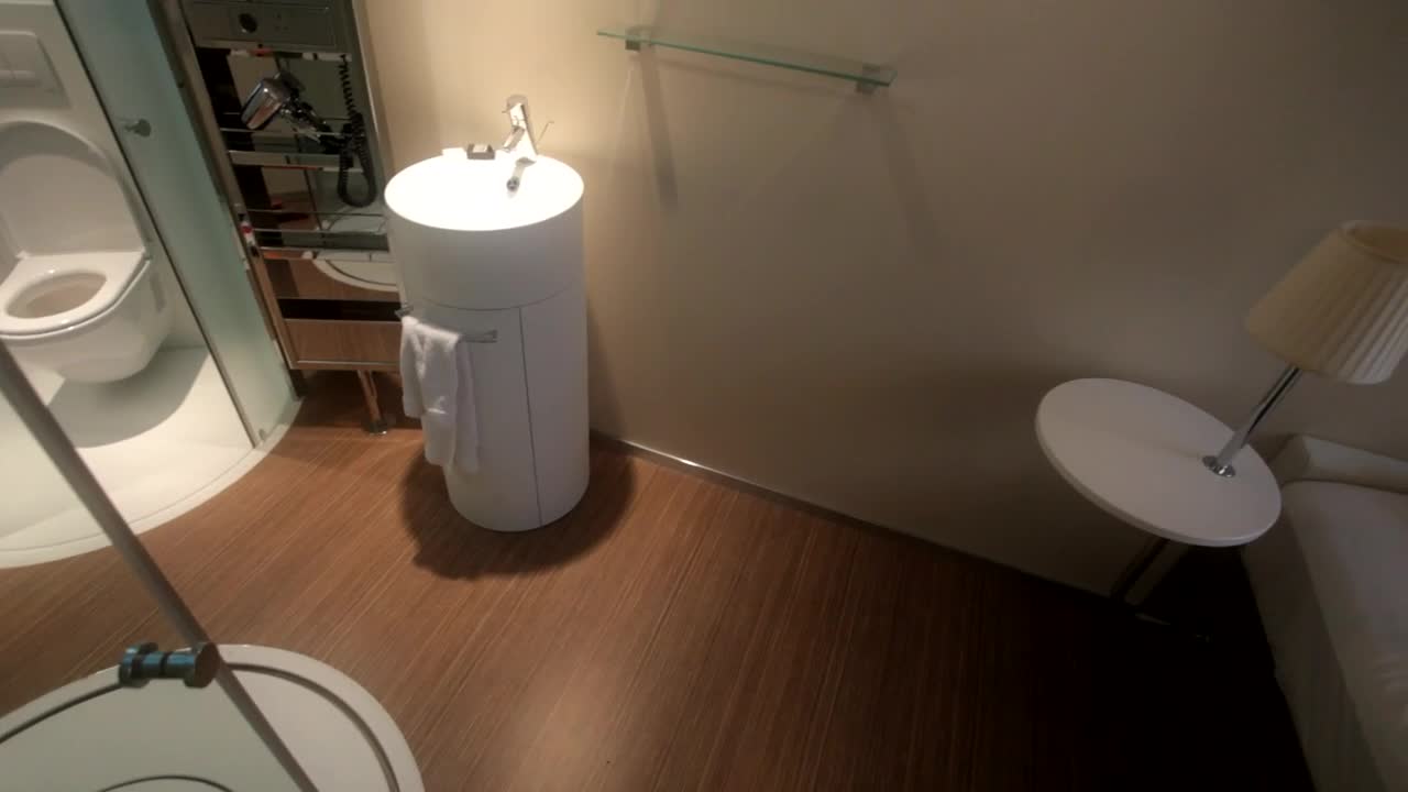 Stock Video A Look Inside Of An Small Hotel Room Live Wallpaper For PC