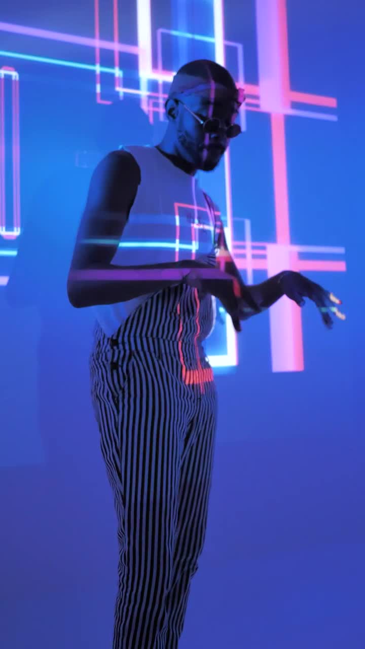 Stock Video A Hipster Playing The Air Piano Live Wallpaper For PC