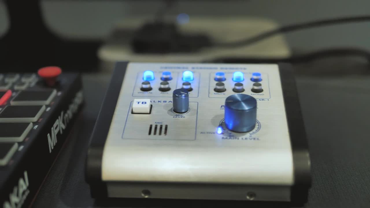 Stock Video A Hand Playing Music With A Midi Controller Live Wallpaper For PC