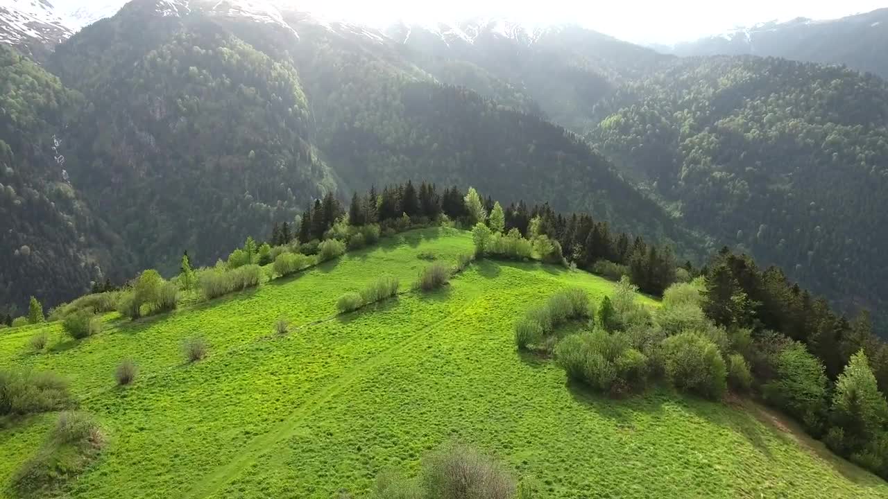 Stock Video A Green Valley In The Top Of A Mountain Live Wallpaper For PC