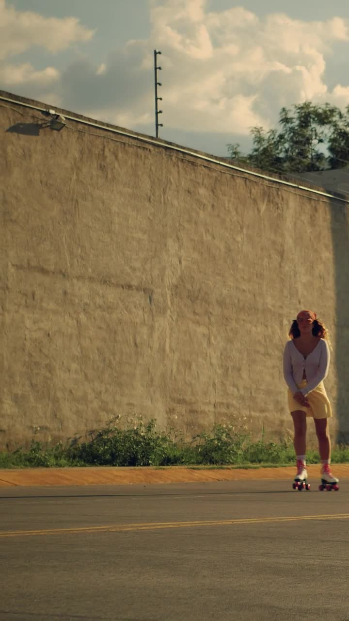 Stock Video A Girl Practicing Urban Skating Live Wallpaper For PC