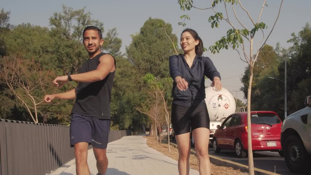 Stock Video A Girl And A Boy Warming Up For Exercise Live Wallpaper For PC