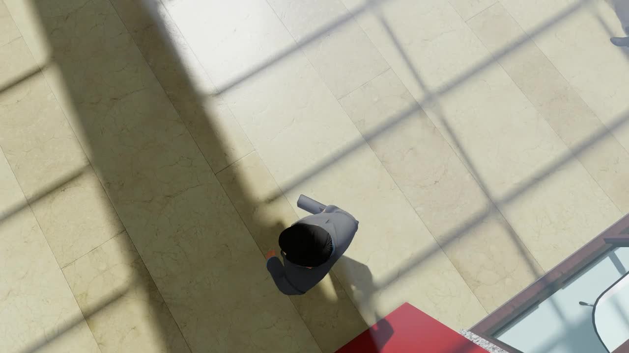 Stock Video Business Person With Portfolio In A Building Live Wallpaper For PC