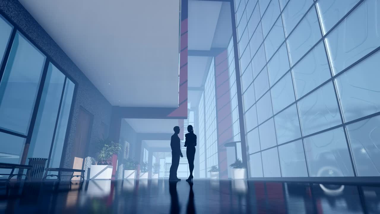 Stock Video Business People In A Corporate Building Live Wallpaper For PC