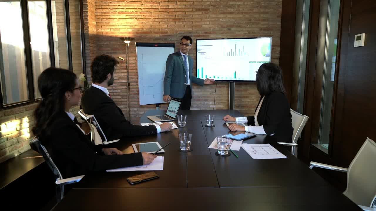 Stock Video Business Meeting In A Room Live Wallpaper For PC