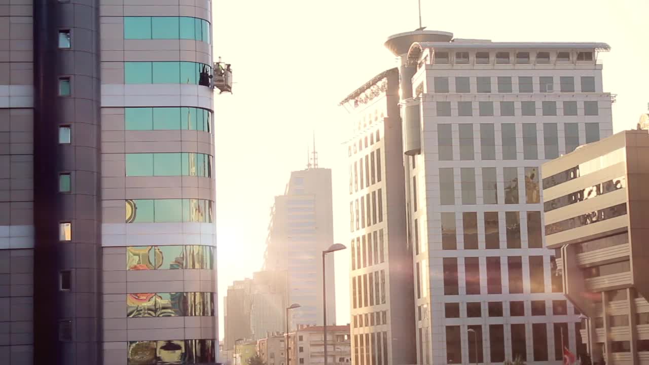 Stock Video Business Buildings In A City Live Wallpaper For PC