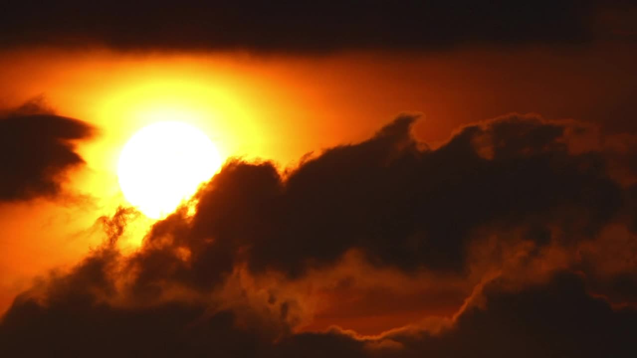 Stock Video Burning Sun And Dark Clouds Live Wallpaper For PC
