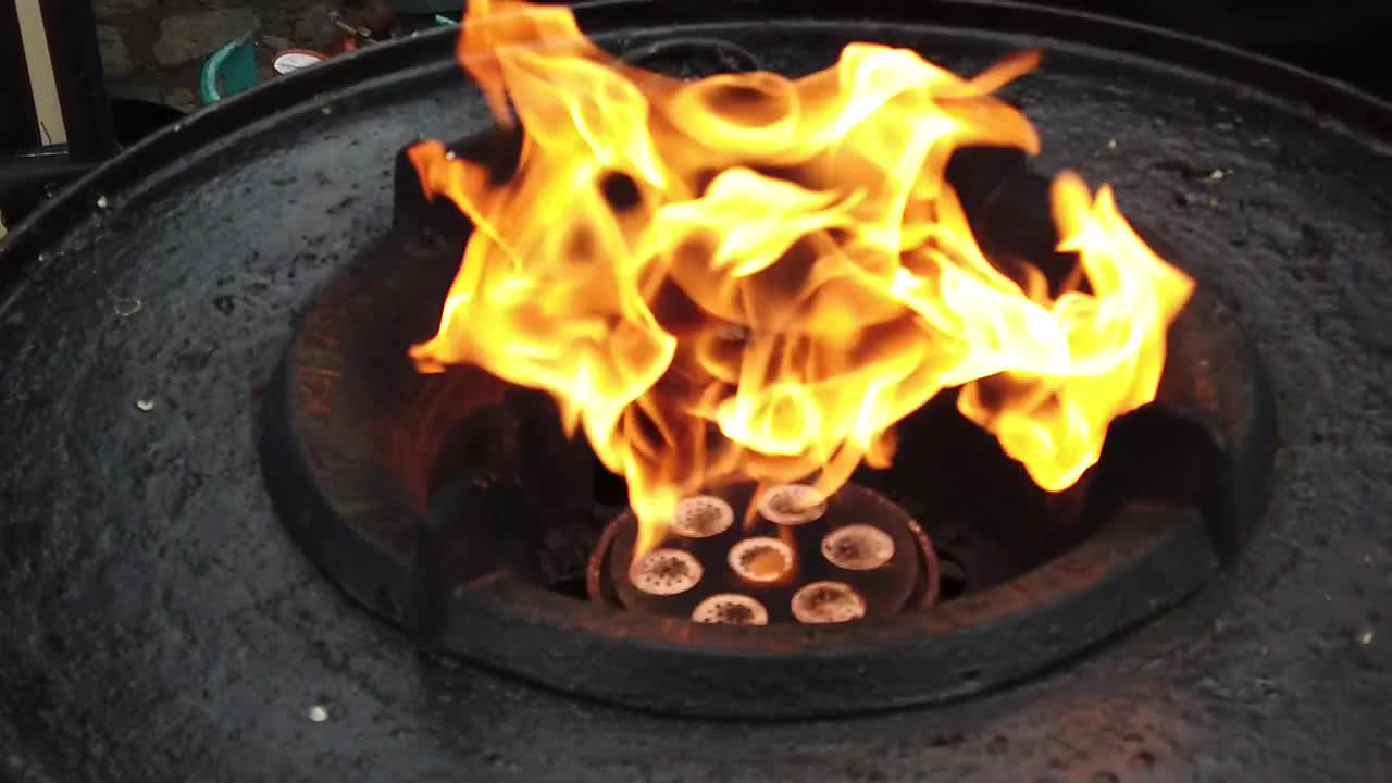 Stock Video Burning Gas Oven Live Wallpaper For PC