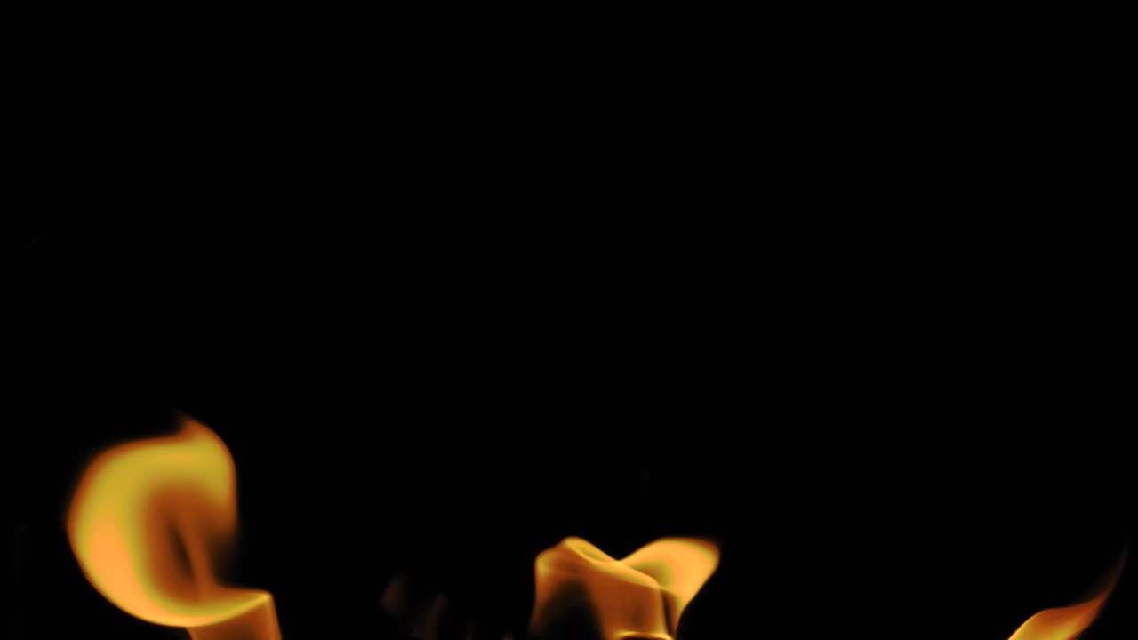 Stock Video Burning Flames On A Black Background Live Wallpaper For PC