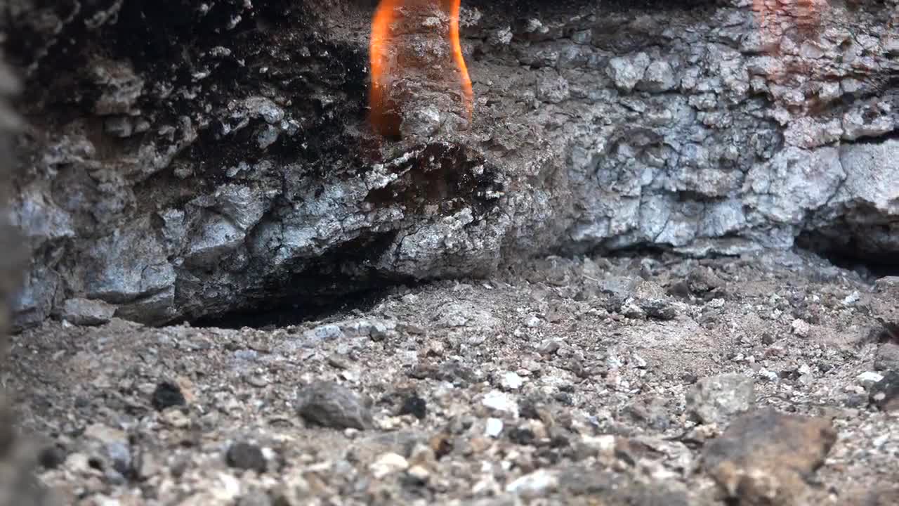 Stock Video Burning Flames In The Rocks Live Wallpaper For PC
