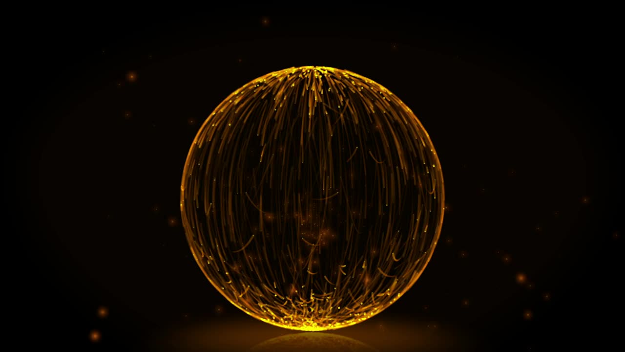 Stock Video Burning Fire Trails Around A Sphere Live Wallpaper For PC