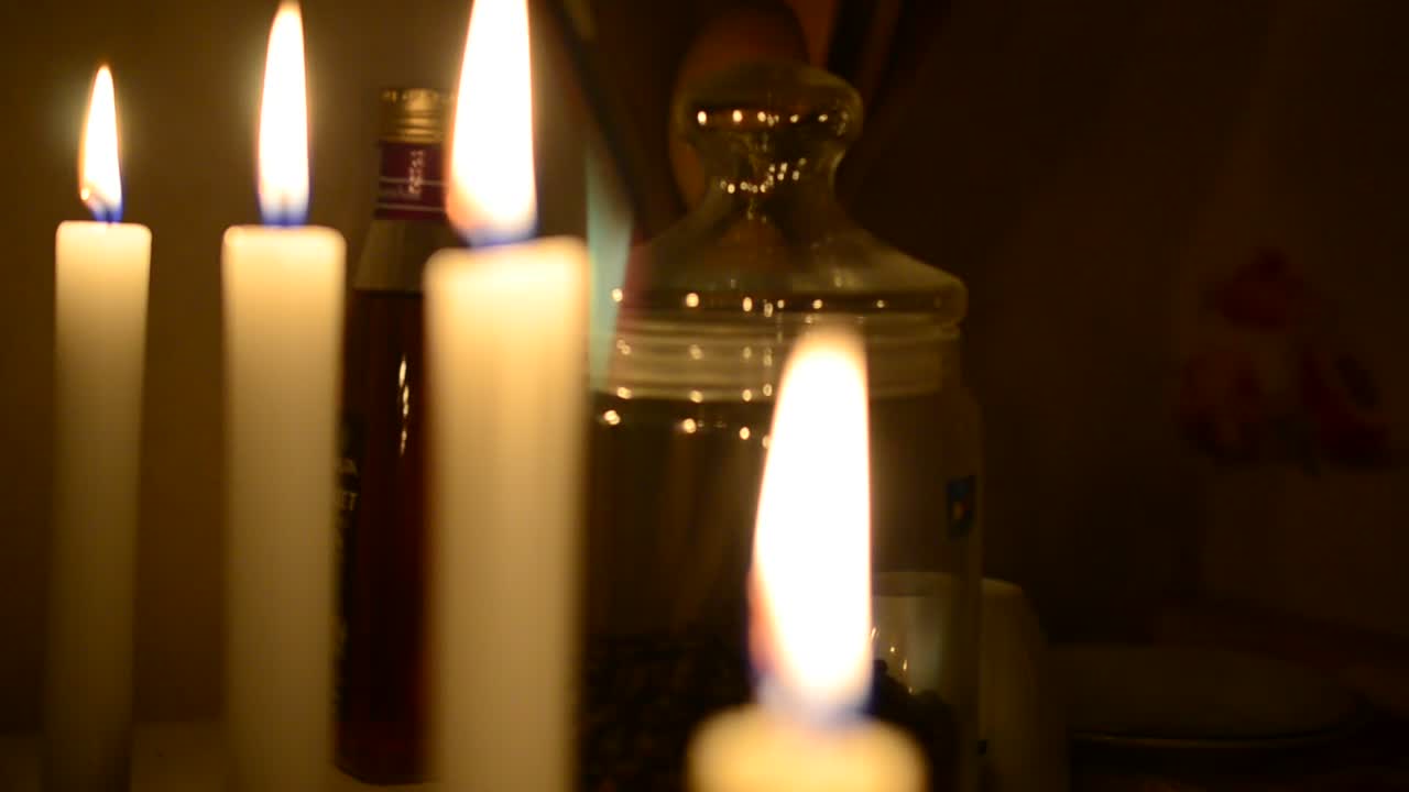 Stock Video Burning Candles Illuminating The Darkness Live Wallpaper For PC