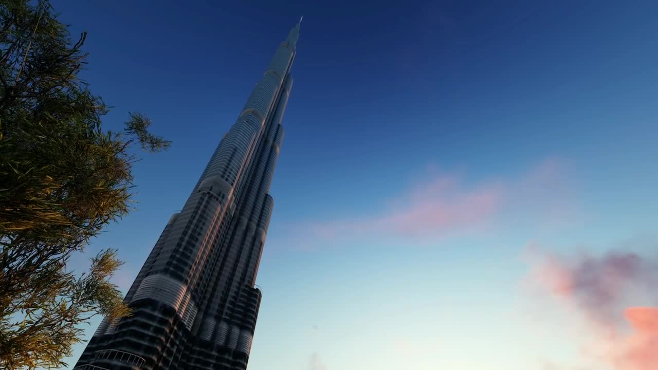 Stock Video Burj Khalifa In d With The Sky In The Background Live Wallpaper For PC