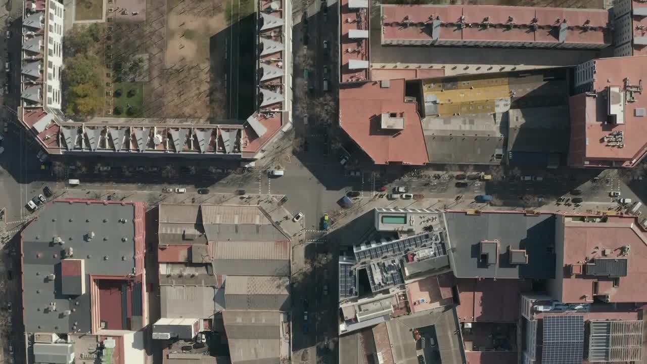 Stock Video Buildings In Barcelona Top Aerial Shot Live Wallpaper For PC