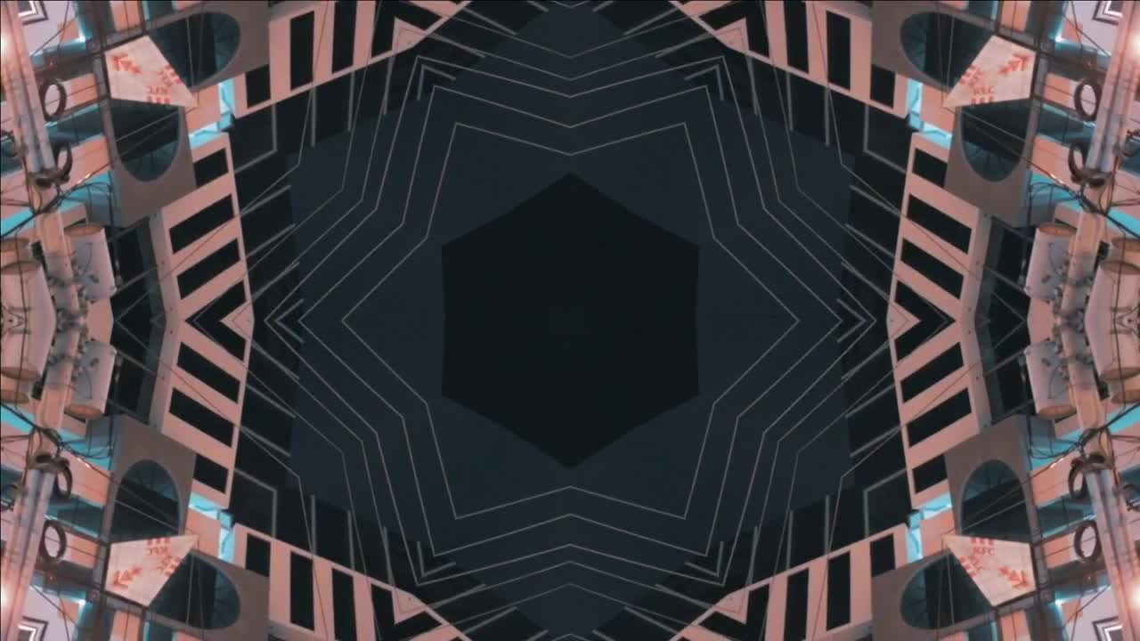 Stock Video Building With Kaleidoscope Style Shot Live Wallpaper For PC