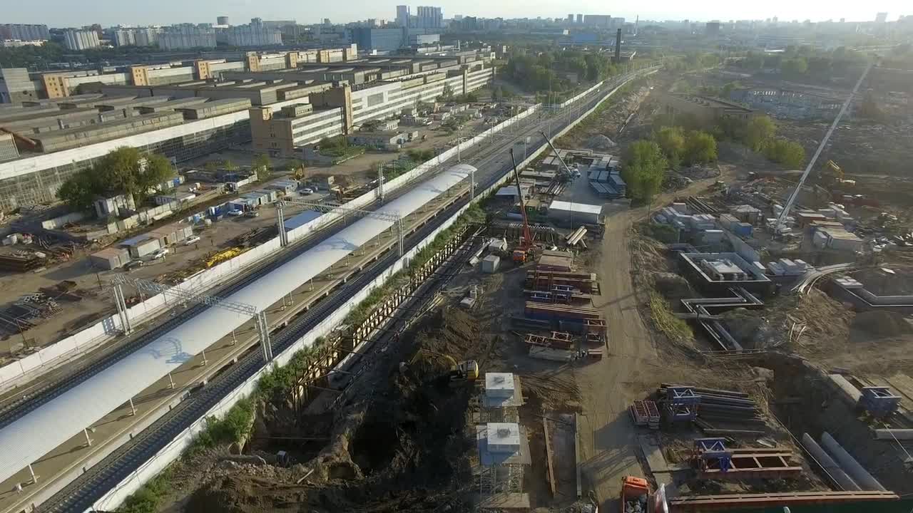 Stock Video Building Site By A Road Live Wallpaper For PC