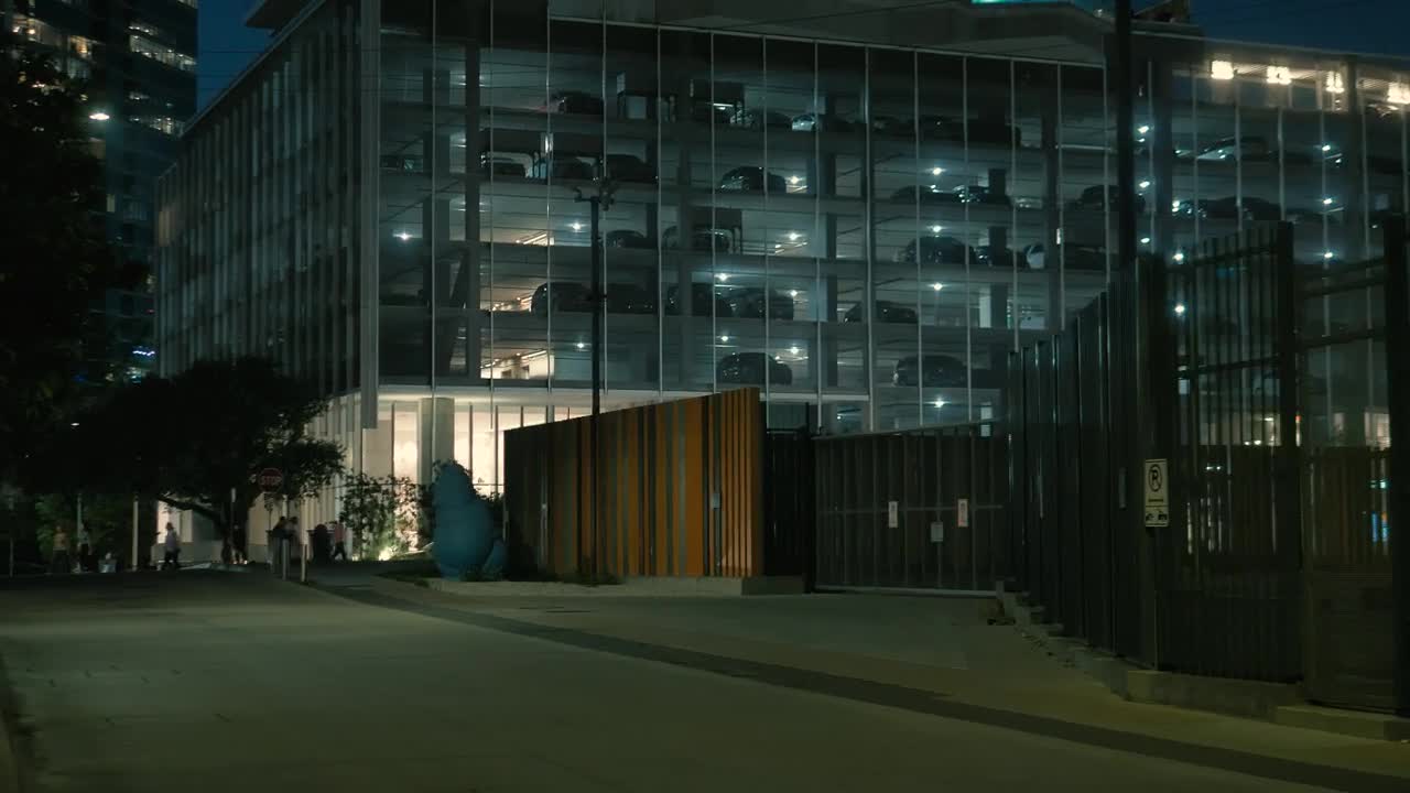 Stock Video Building Parking Lot In The City At Night Live Wallpaper For PC