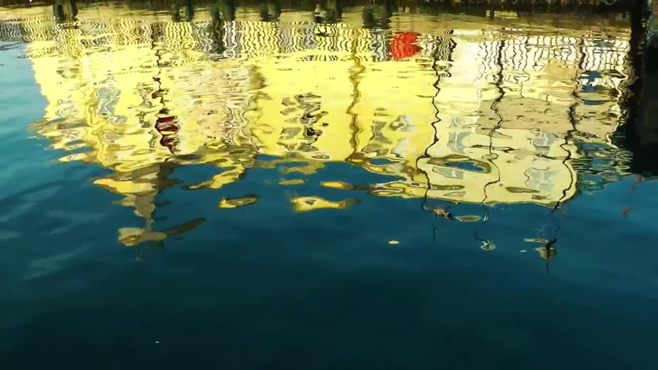 Stock Video Building Reflected In The Water Of A River Live Wallpaper For PC