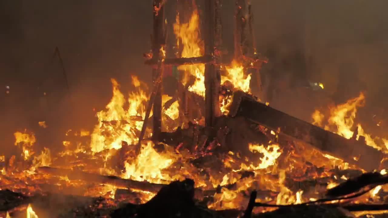 Stock Video Building Burning Down Live Wallpaper For PC