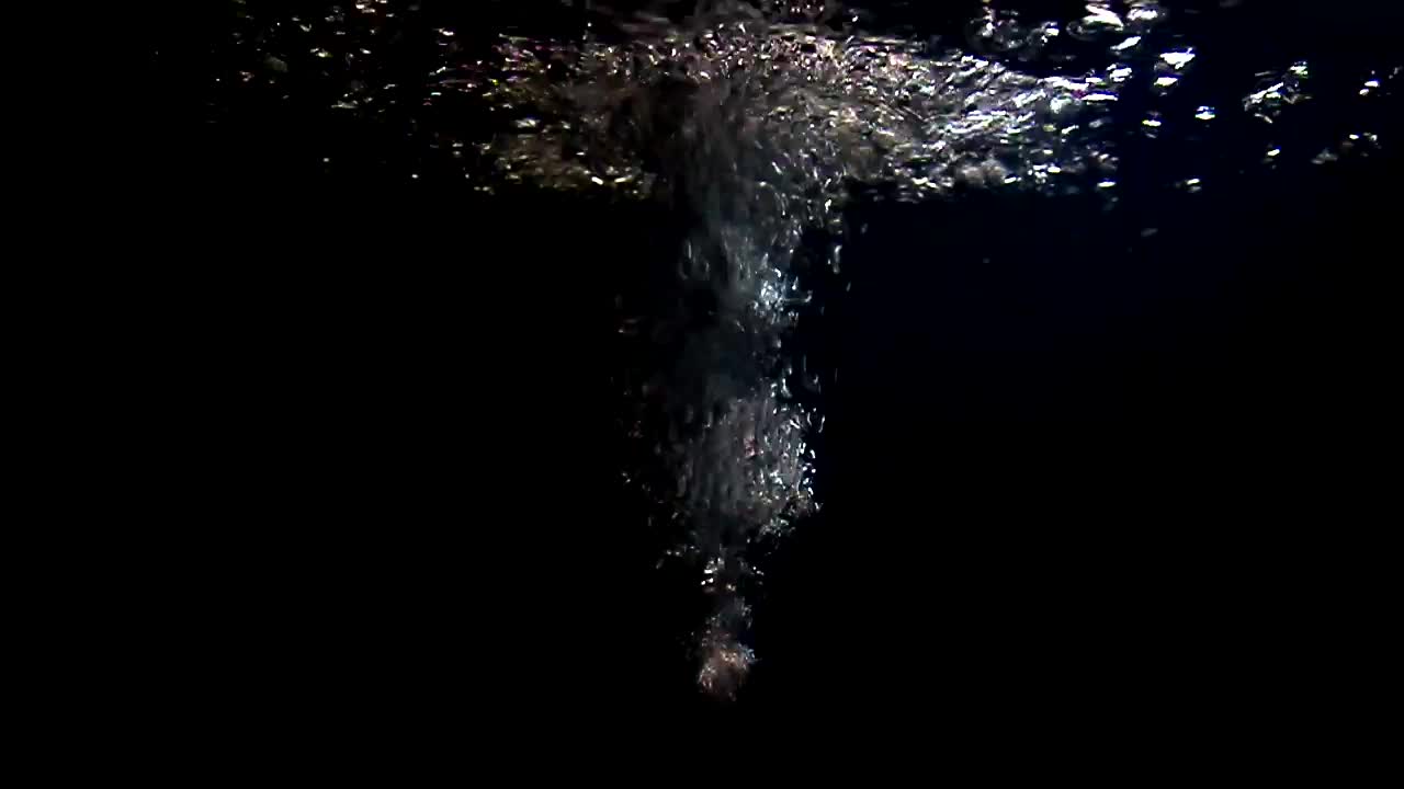 Stock Video Bubbles Underwater In A Black Tank Live Wallpaper For PC