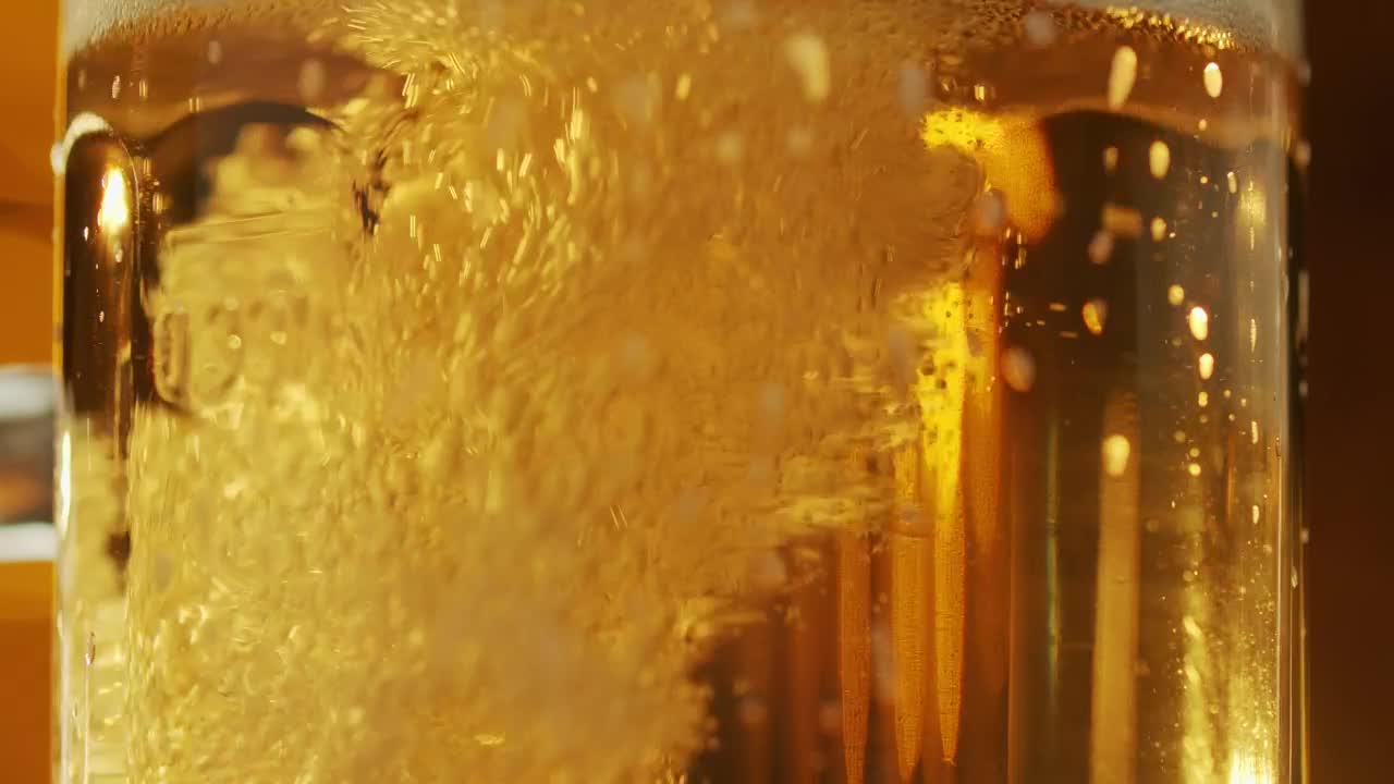 Stock Video Bubbles Rising In A Beer Glass Live Wallpaper For PC