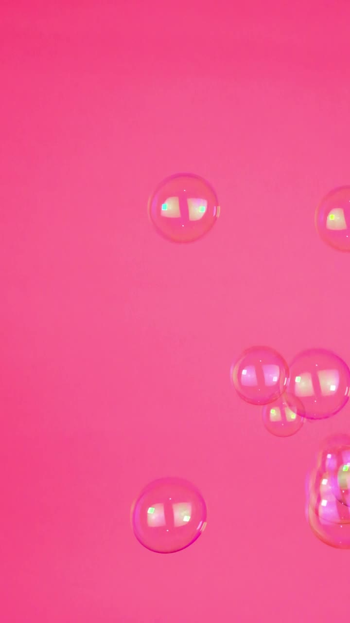 Stock Video Bubbles Floating On A Pink Background Live Wallpaper For PC