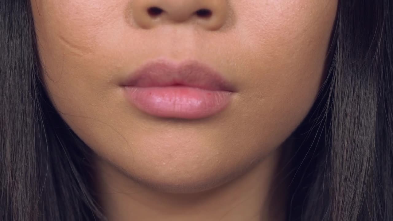 Stock Video Brunette Girl Mouth Smiling Live Wallpaper For PC