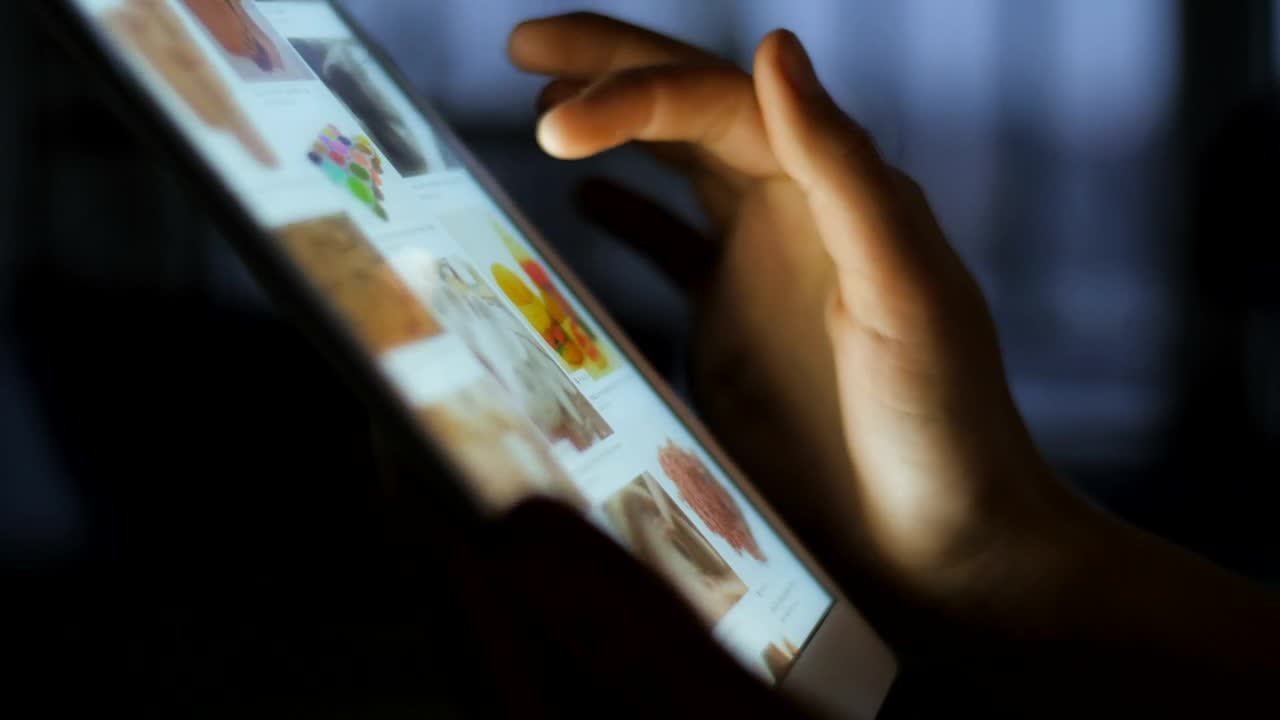 Stock Video Browsing The Web In A Tablet Device Live Wallpaper For PC