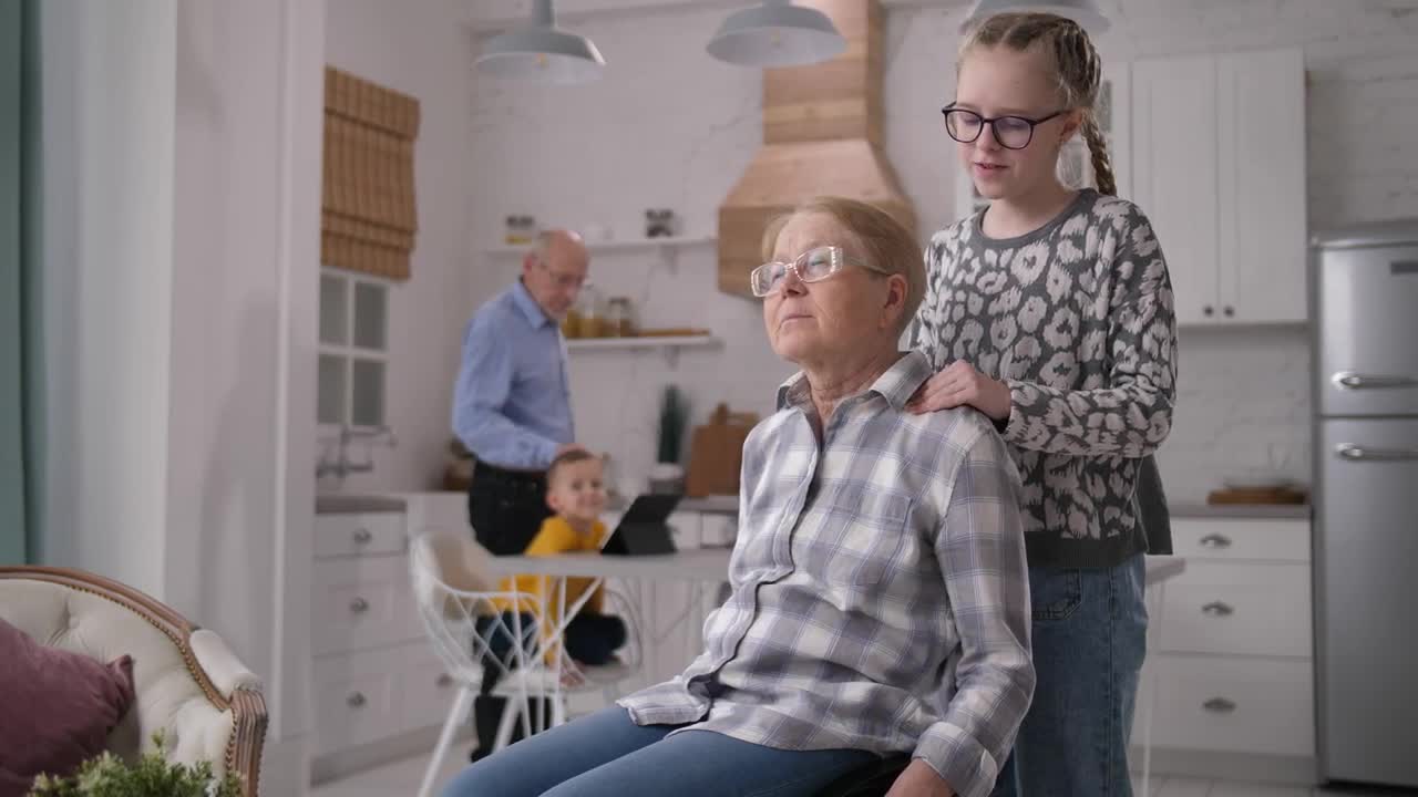 Stock Video Brothers Spending Time With Their Grandparents Live Wallpaper For PC