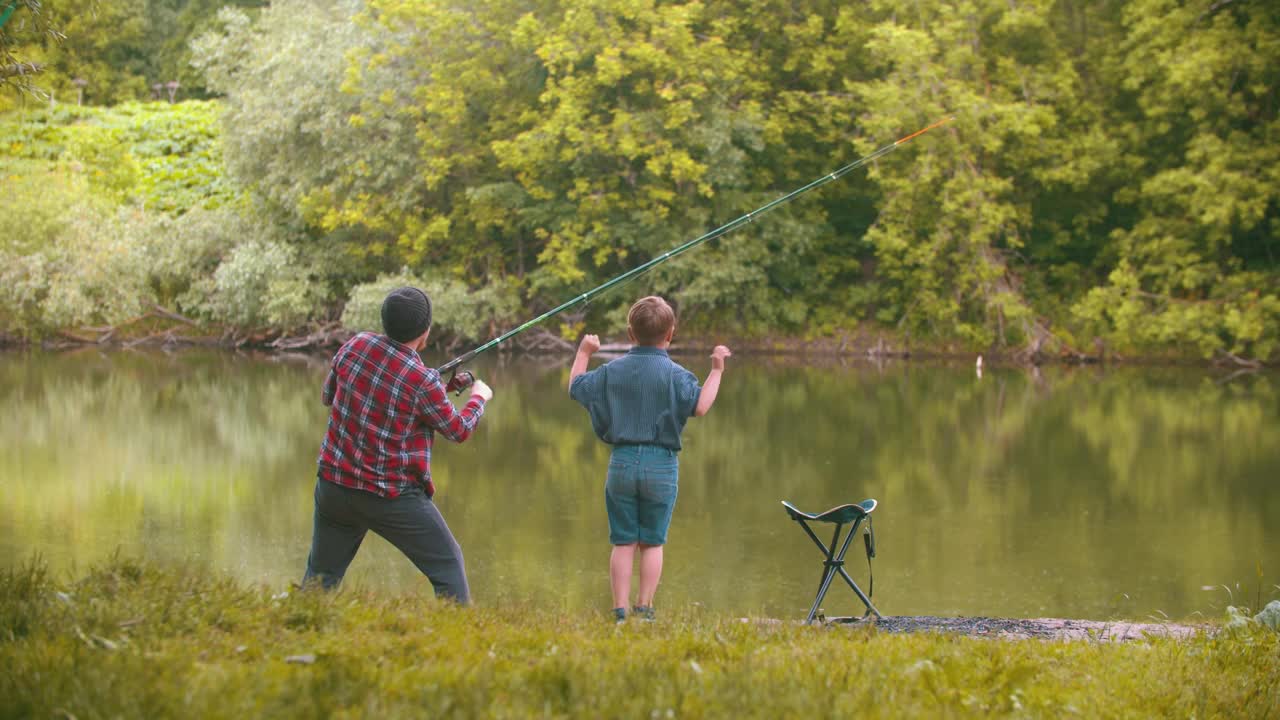Stock Video Brothers Fishing In The Lake Live Wallpaper For PC