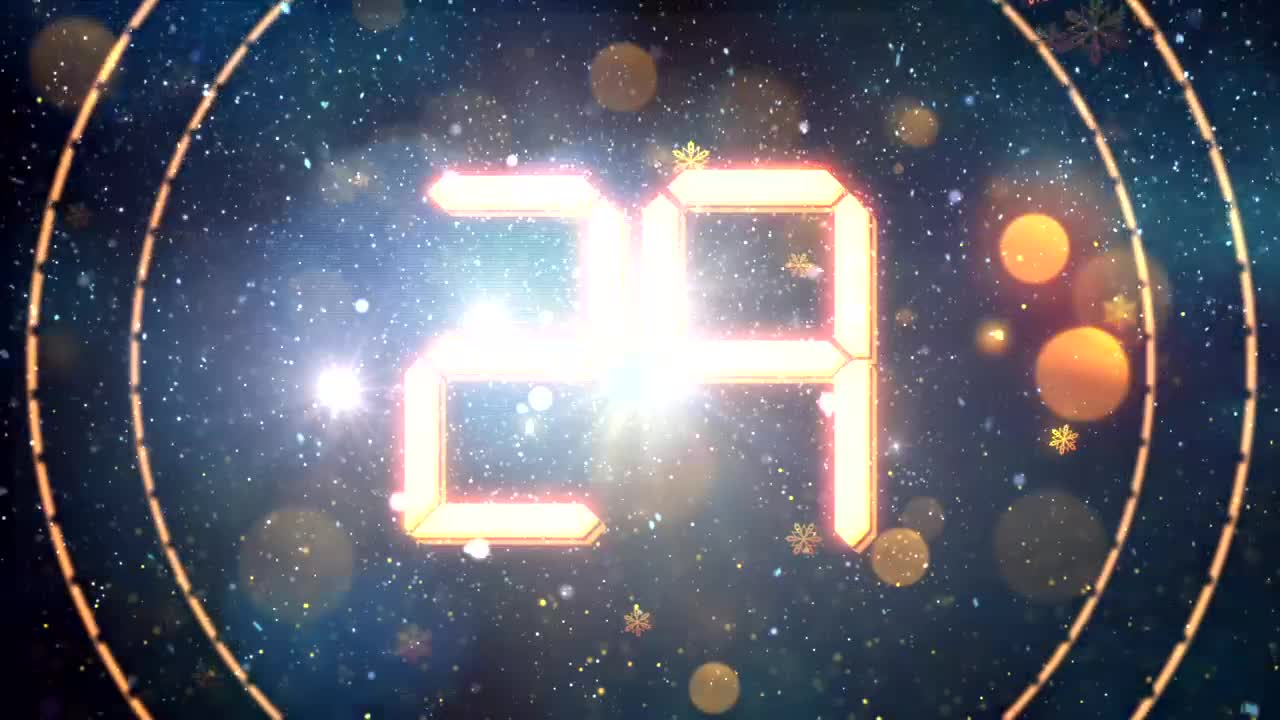 Stock Video Bright Countdown For New Year Live Wallpaper For PC