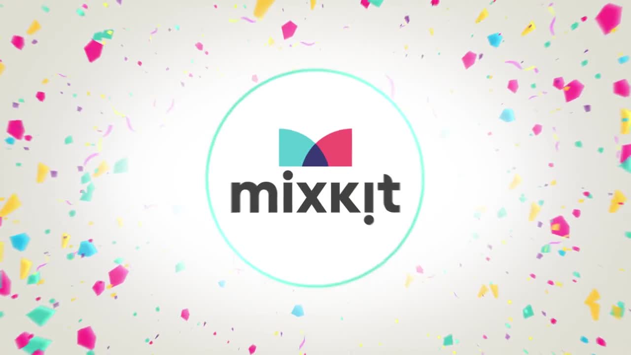 Stock Video Bright Confetti Logo Live Wallpaper For PC