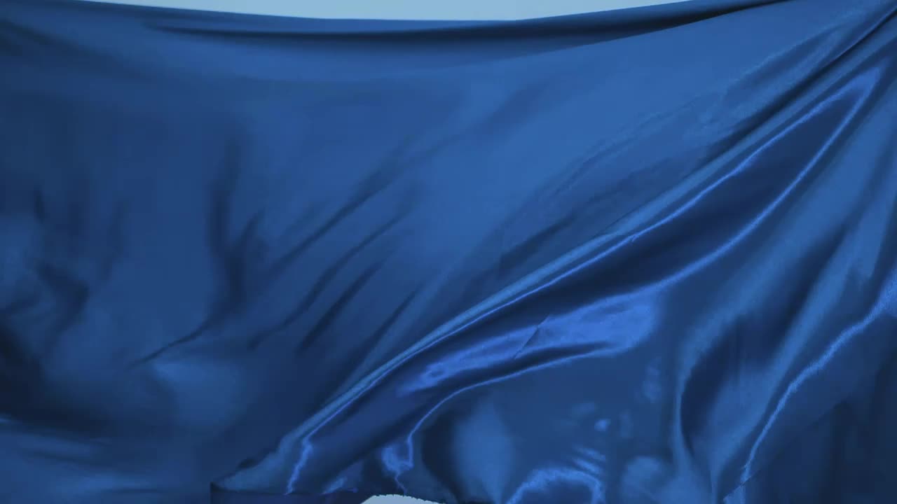Stock Video Bright Blue Fabric Texture Moving With The Wind Live Wallpaper For PC