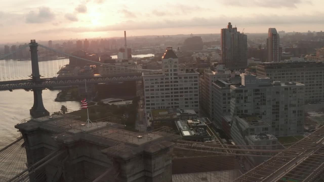 Stock Video Bridges In Brooklyn Seen From The Air Live Wallpaper For PC