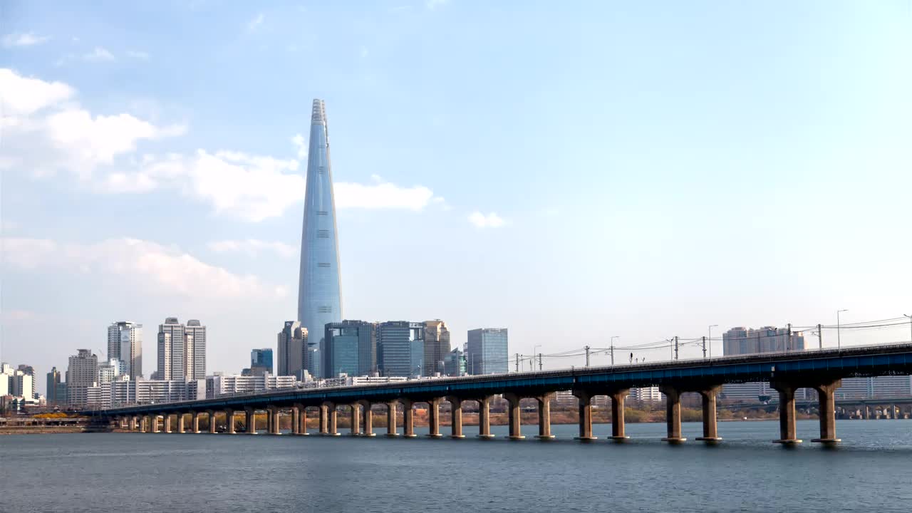 Stock Video Bridge Of A Bullet Train Crossing The Lake Of A Live Wallpaper For PC