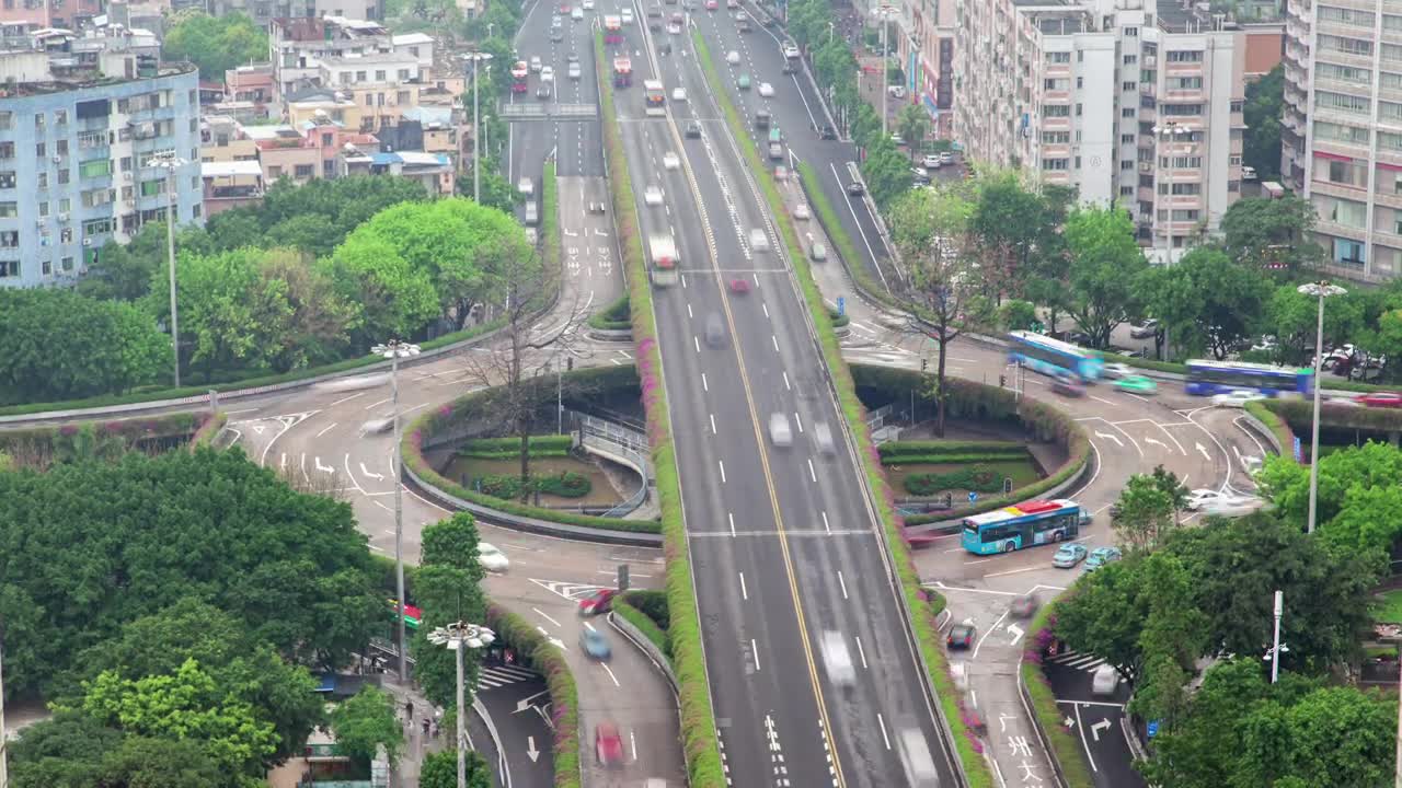Stock Video Bridge In Roundabout Traffic In The City Live Wallpaper For PC