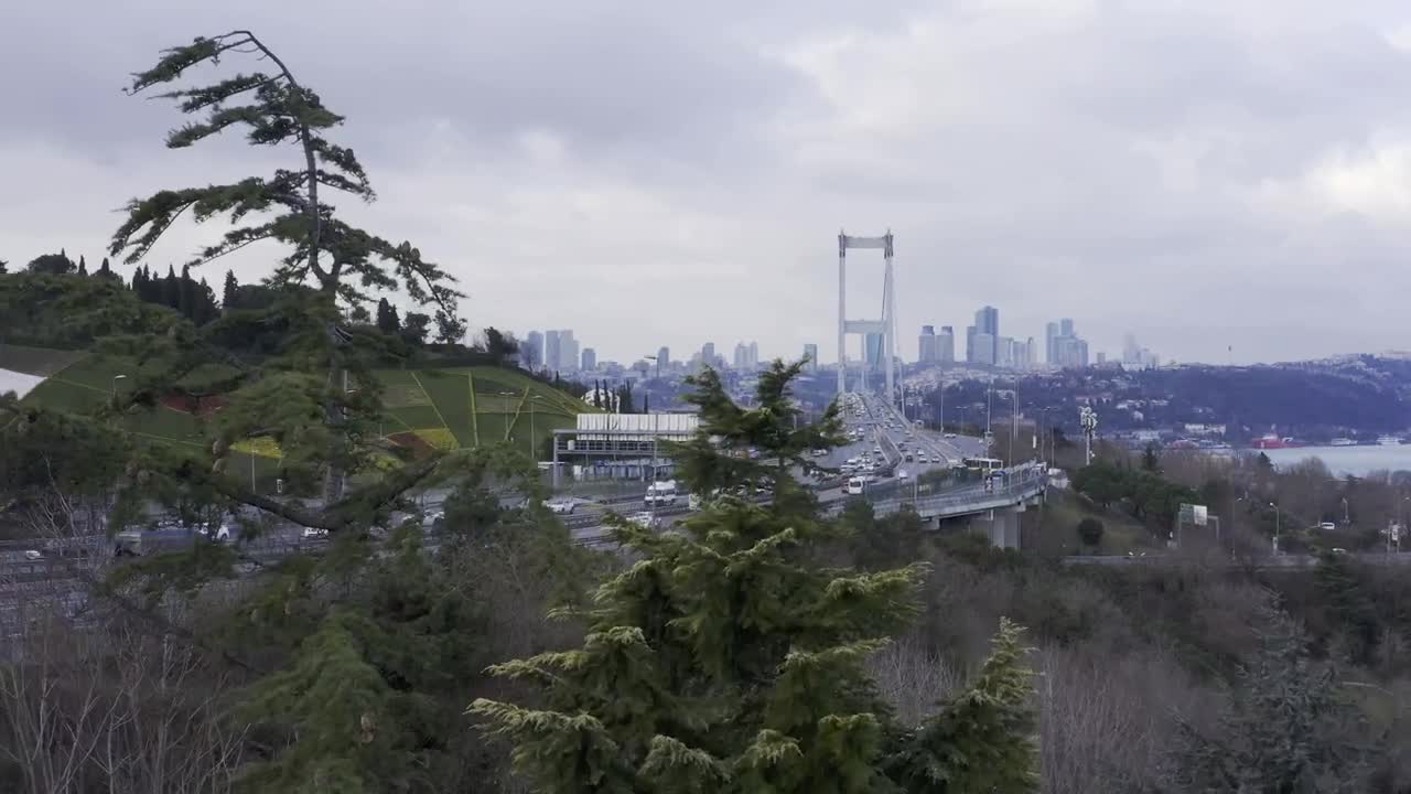 Stock Video Bridge Heading Towards Istanbul Live Wallpaper For PC