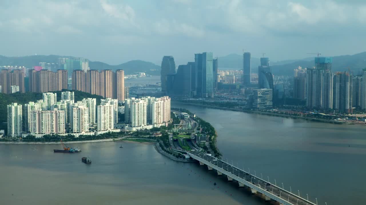 Stock Video Bridge And Residential Buildings Live Wallpaper For PC