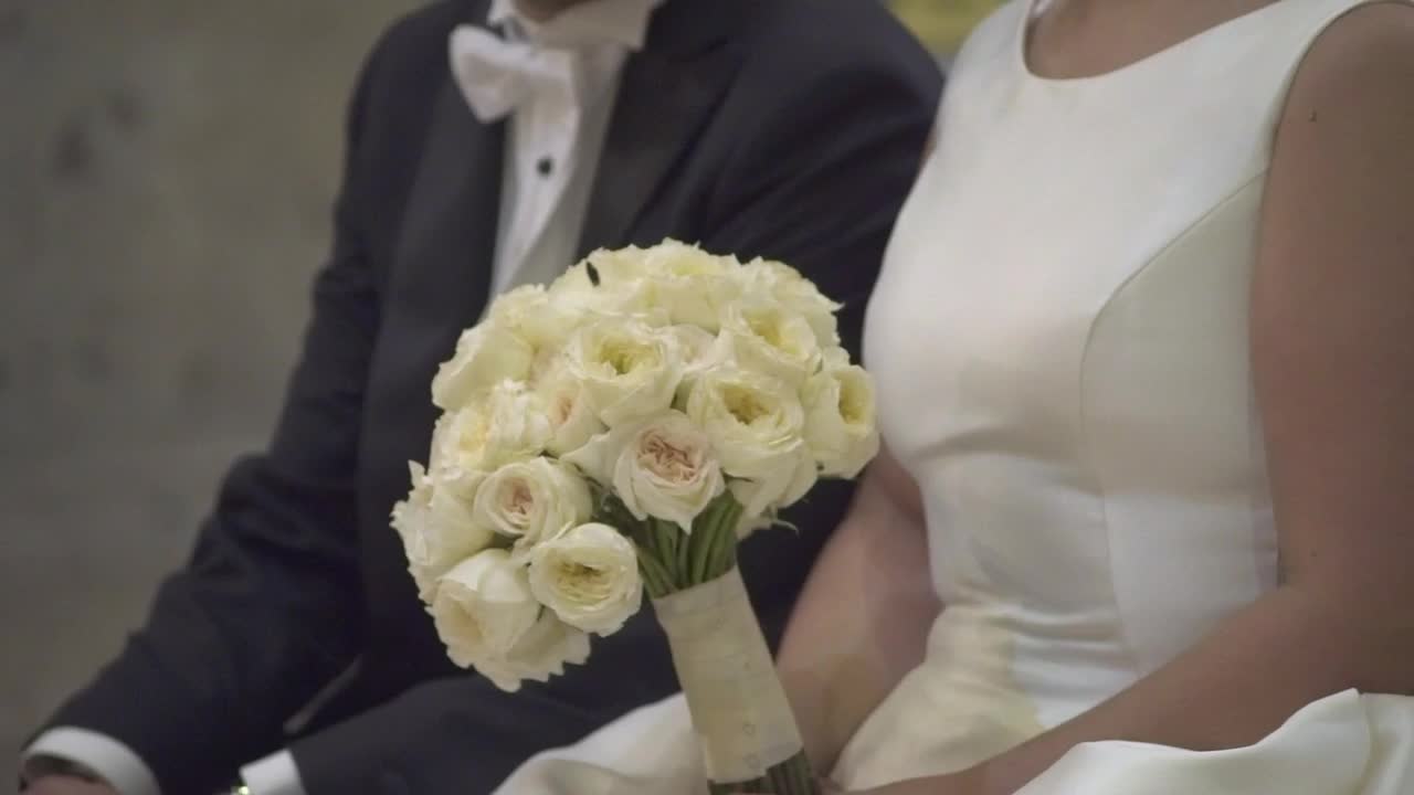 Stock Video Bride And Groom Sitting Together At Their Wedding Live Wallpaper For PC