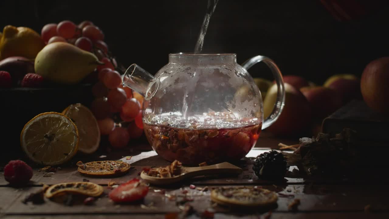 Stock Video Brewing Hot Fruit Tea Live Wallpaper For PC