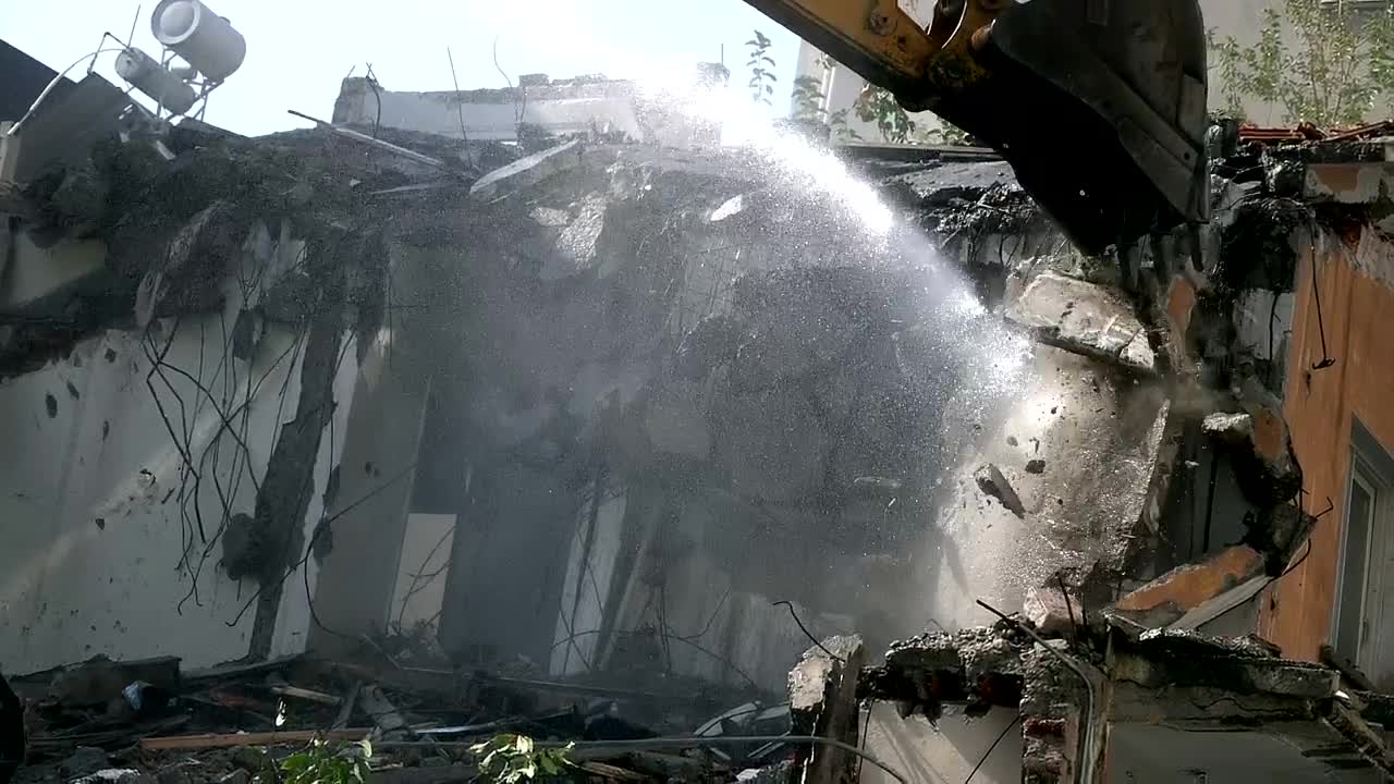 Stock Video Breaking The Walls Of A Property Live Wallpaper For PC