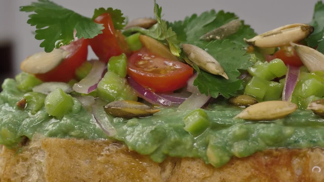 Stock Video Bread With Green Ingredients On It Live Wallpaper For PC