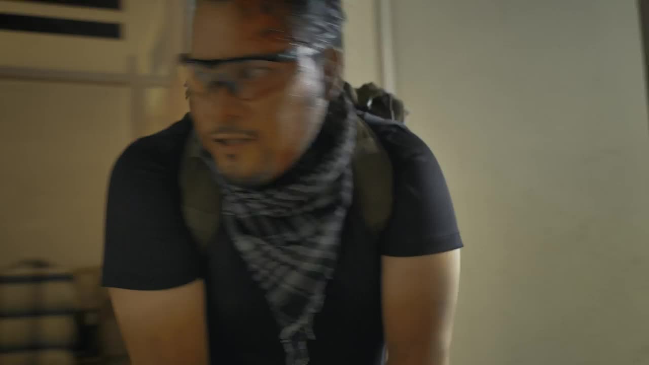 Stock Video Brave Mercenary Securing An Area In A Zombie Apocalypse Live Wallpaper For PC