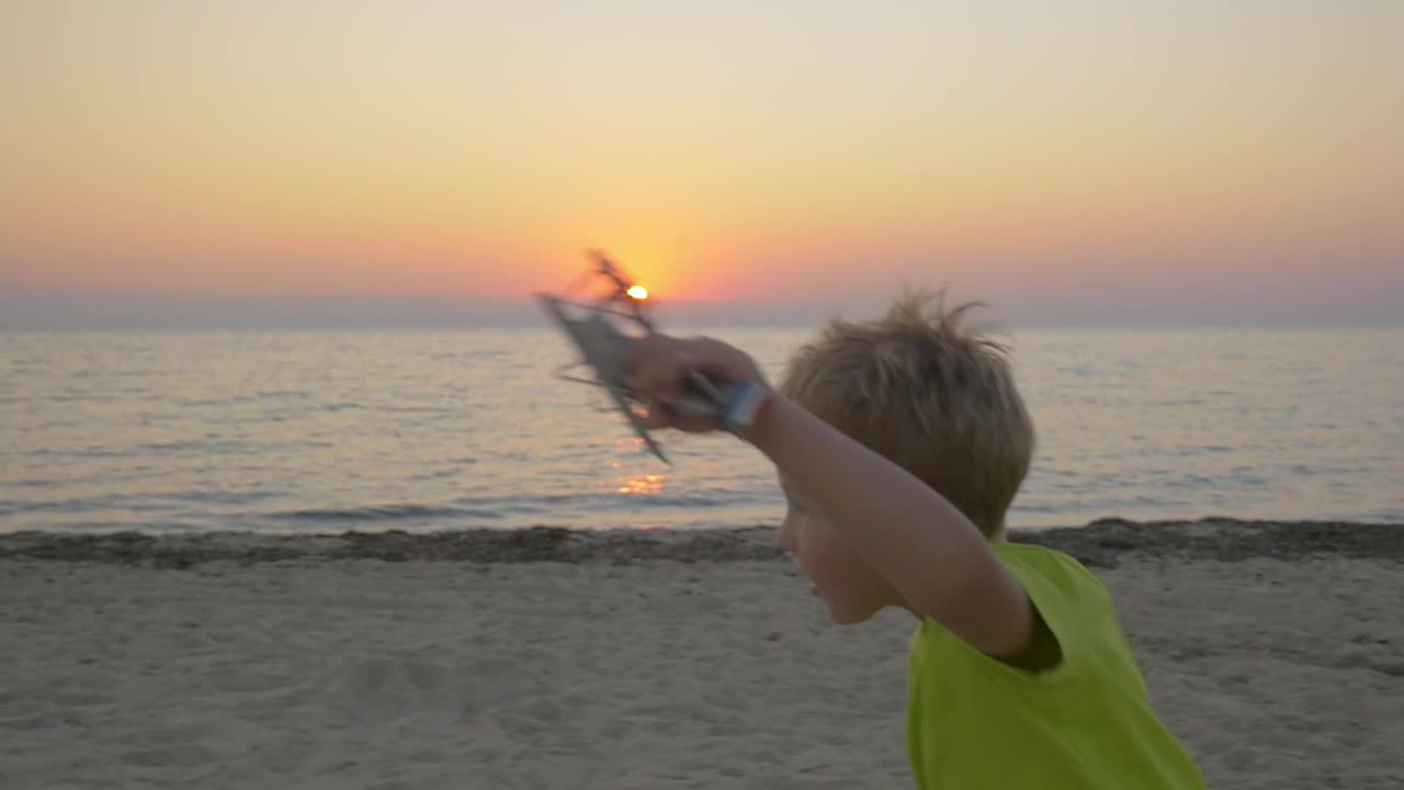 Stock Video Boy Running With A Toy Plane Live Wallpaper For PC